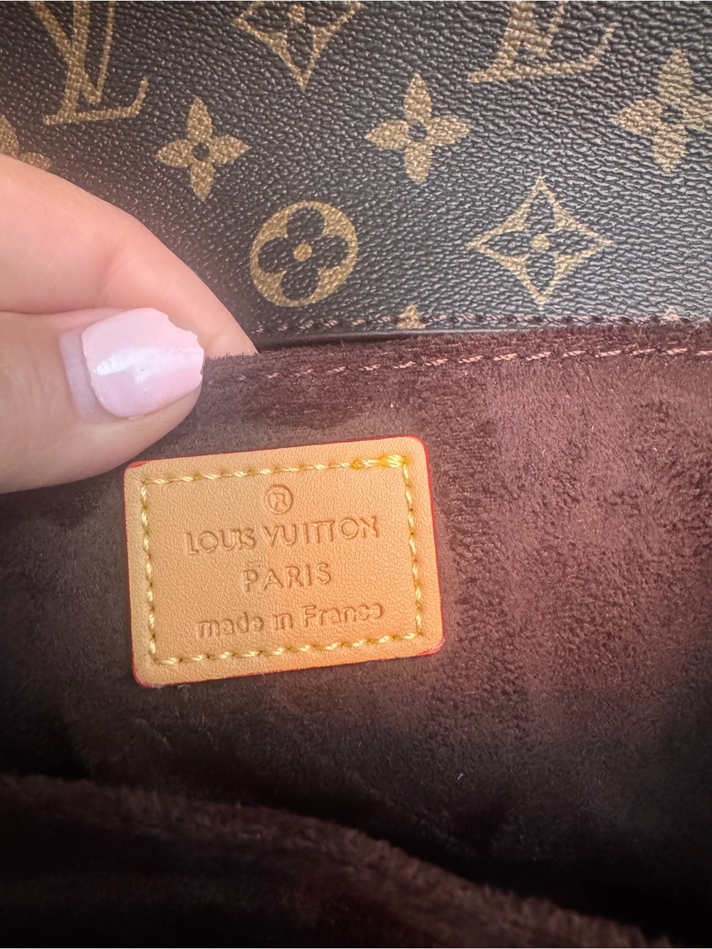 Louis Vuitton Monogram Shoulder Crossbody in Brown and Gold - Picture 9 of 11